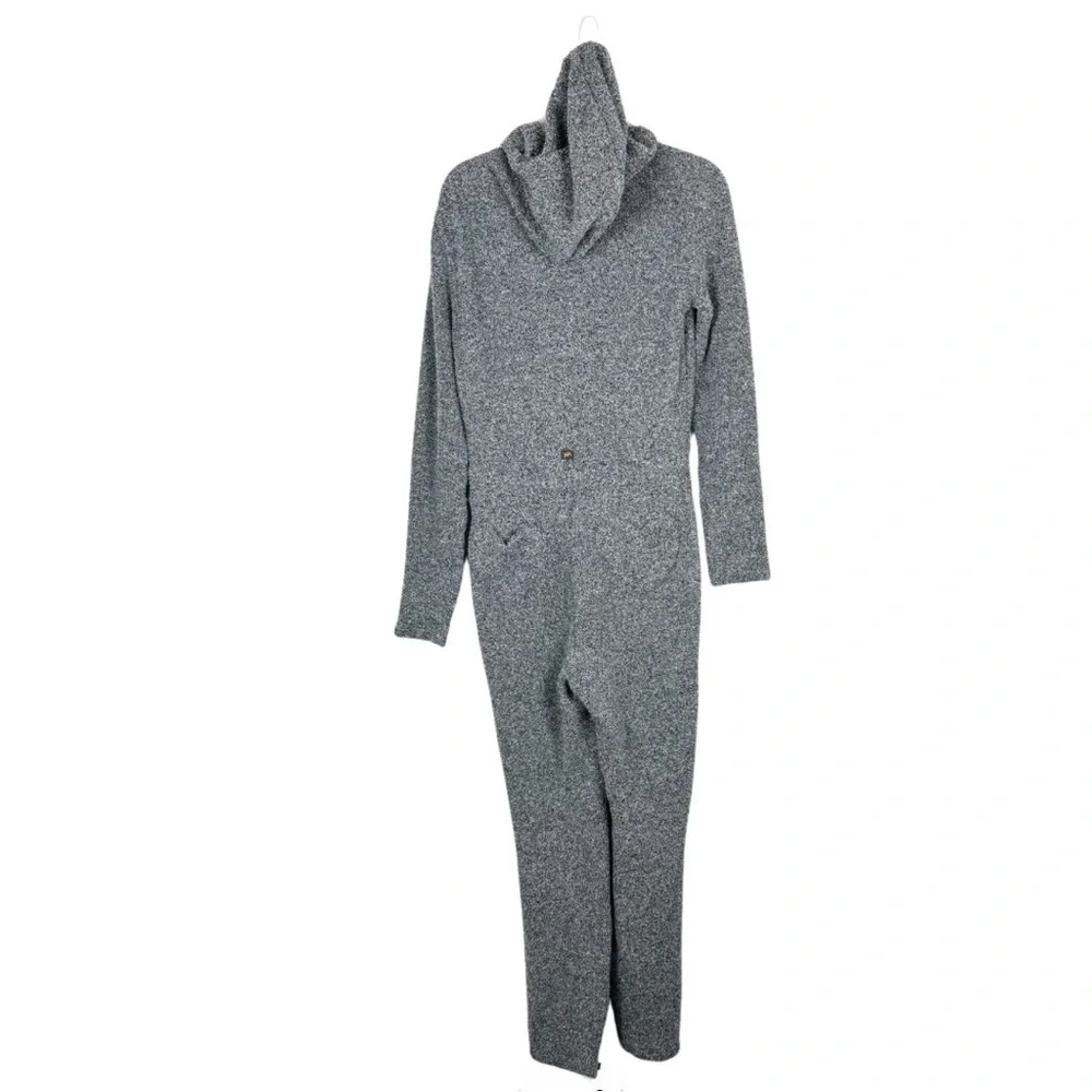 Yitty Pet Me Heart Pocket Onesie Gray Fuzzy Size XL